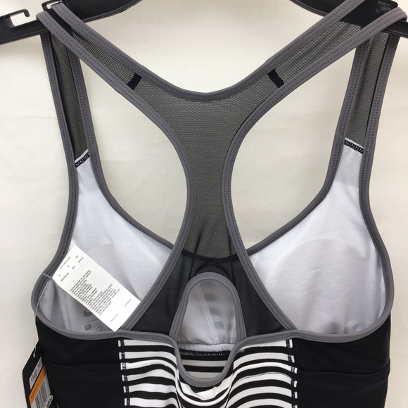 Nike Tankini Racer Back Black White NWT Sz S - Picture 7 of 11